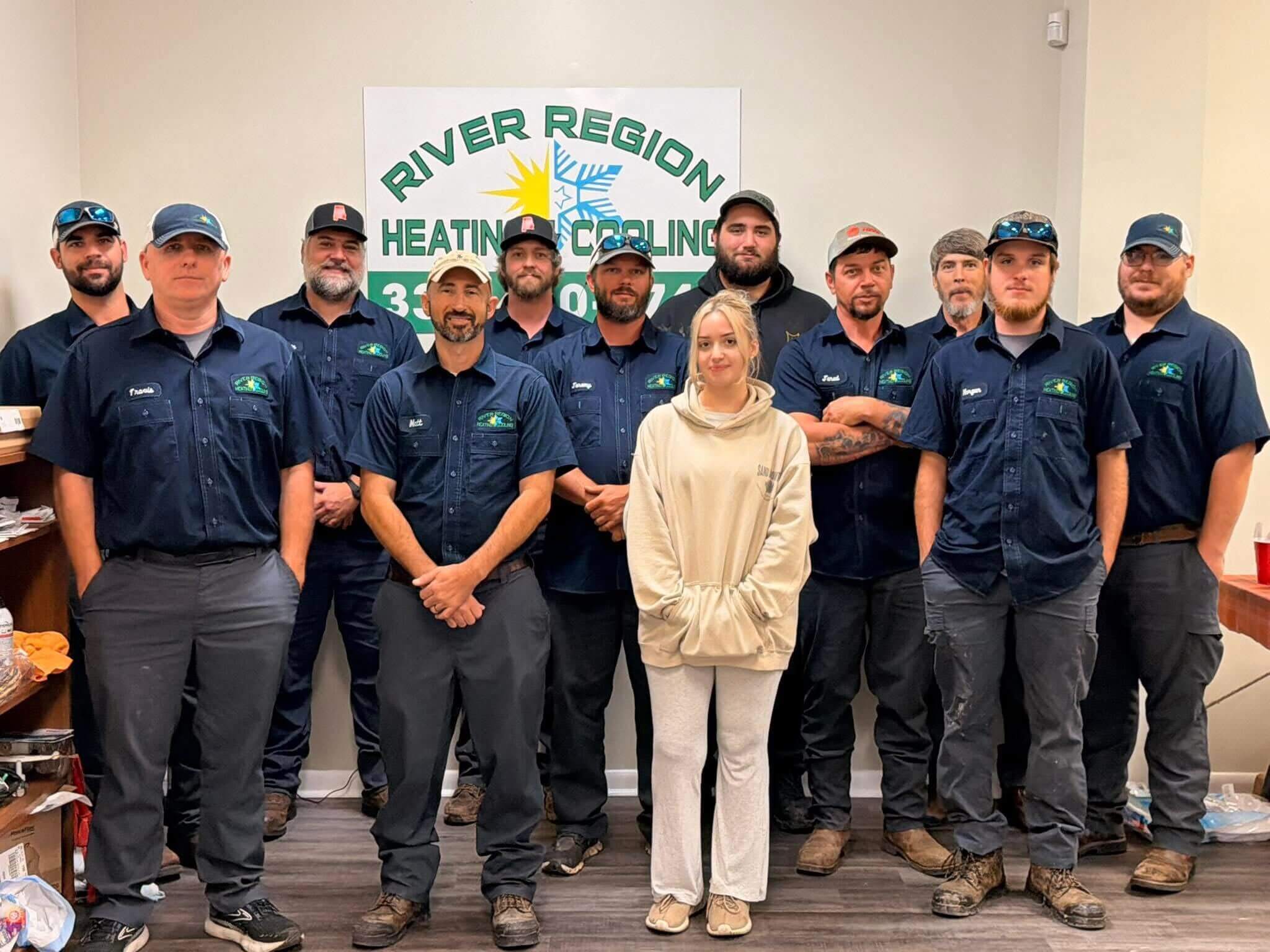 The team at River Region posing in Millbrook