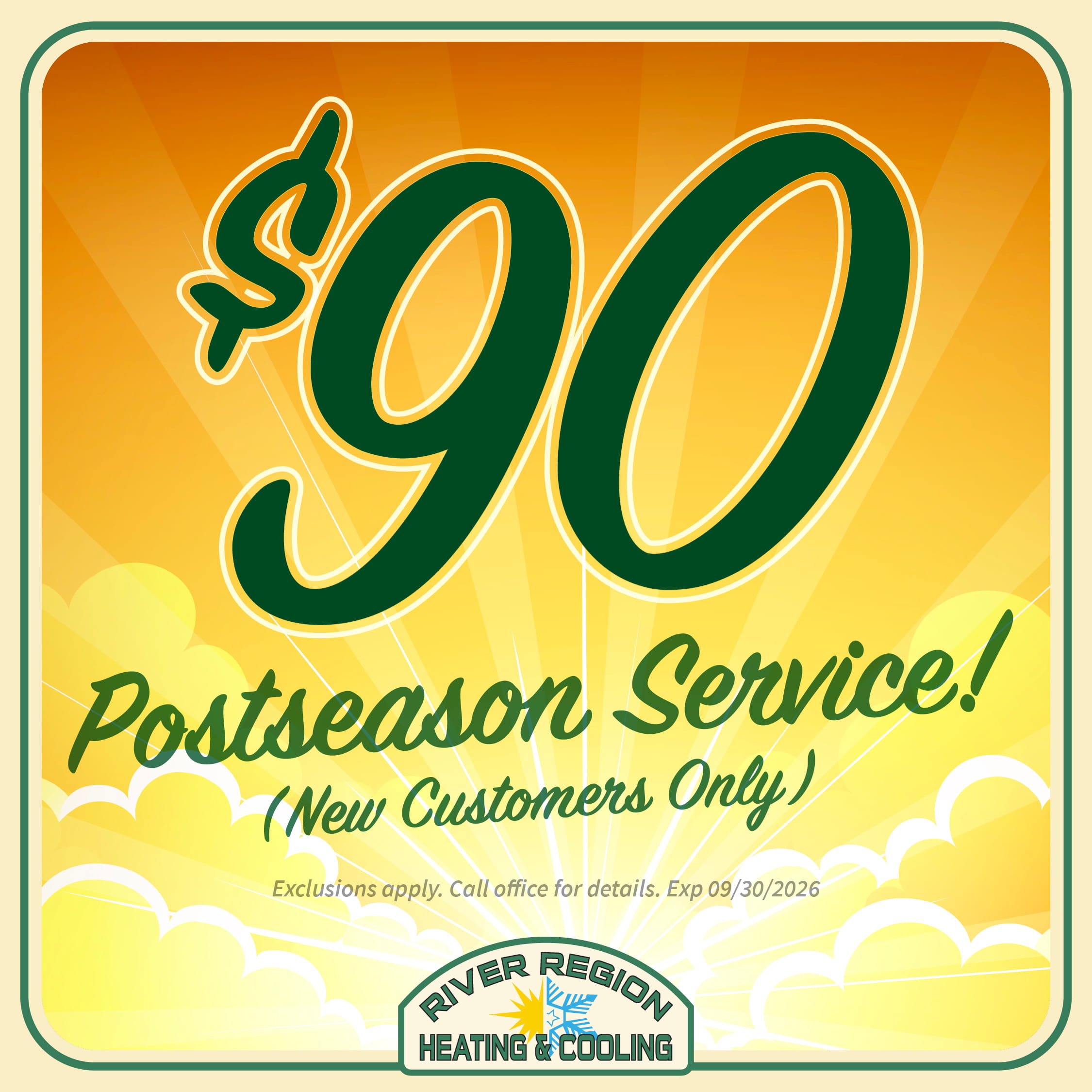 $90 Postseason Service